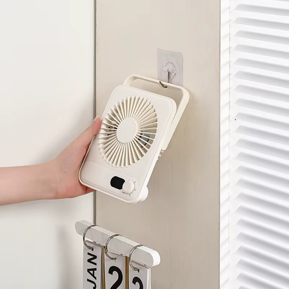 VENTILADOR PORTÁTIL RECARGABLE CON POSICIÓN VARIABLE